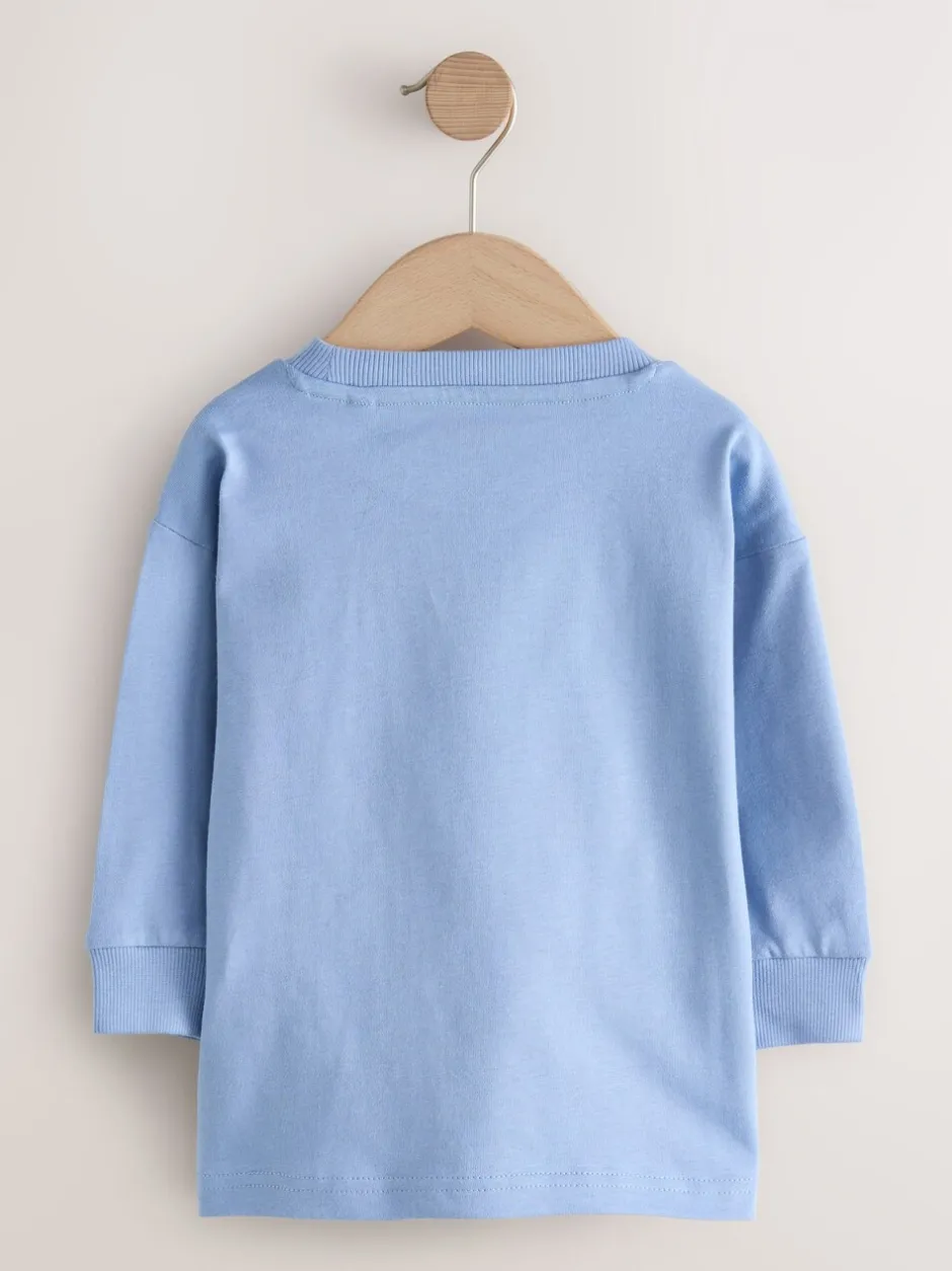 Tops|T-Shirts*Next Groene boerderijscène - T-shirt met applicatie en lange mouwen (3 mnd-7 jr)