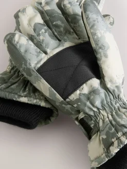 Mutsen, Handschoenen En Sjaals|Next - Skihandschoenen (3-16jaar) Groene camouflageprint