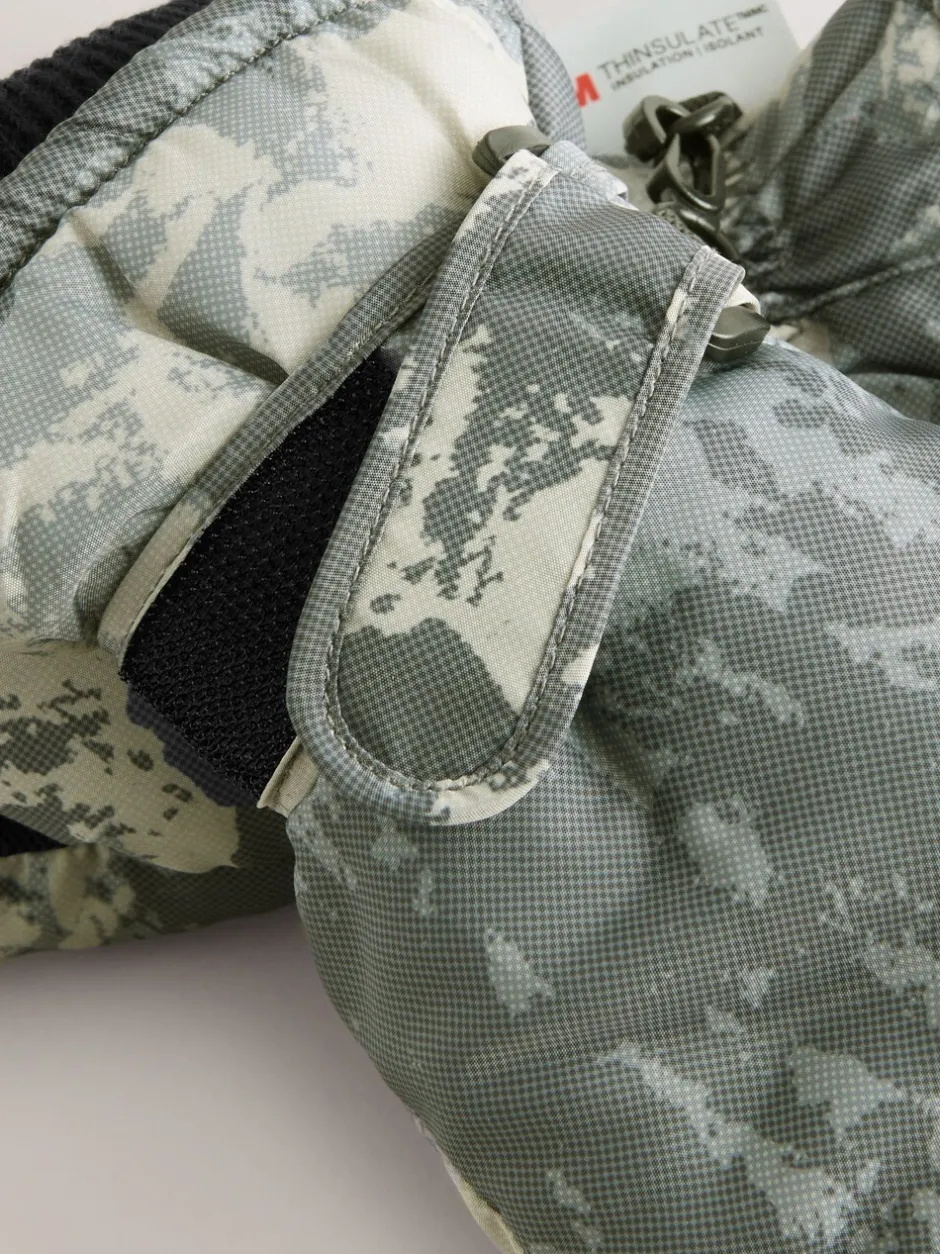 Mutsen, Handschoenen En Sjaals|Next - Skihandschoenen (3-16jaar) Groene camouflageprint