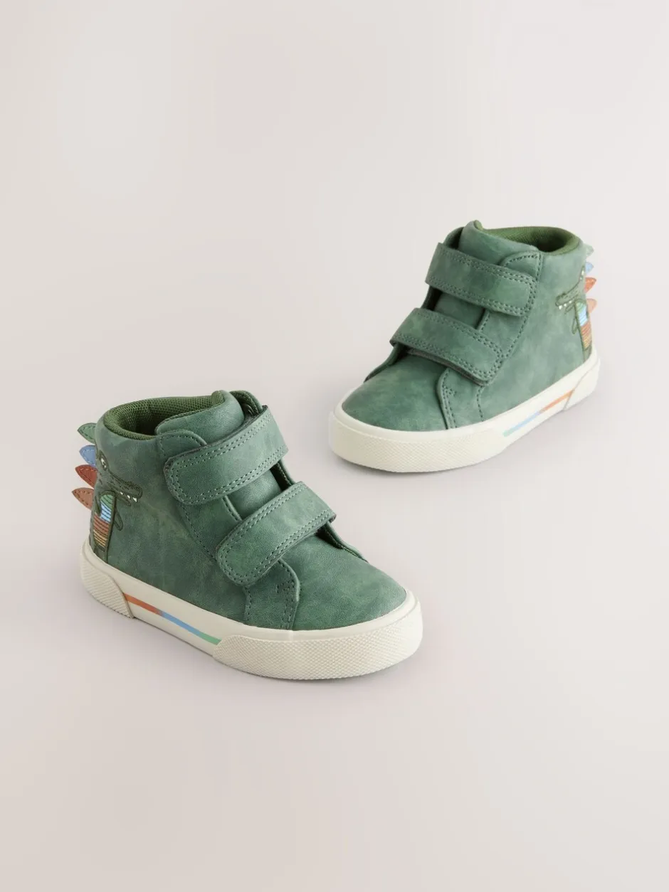 Boots|Next - Hoge schoenen met klittenbandsluiting Groene krokodil