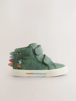 Boots|Next - Hoge schoenen met klittenbandsluiting Groene krokodil