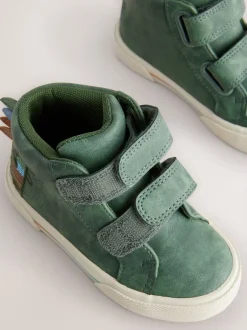 Boots|Next - Hoge schoenen met klittenbandsluiting Groene krokodil