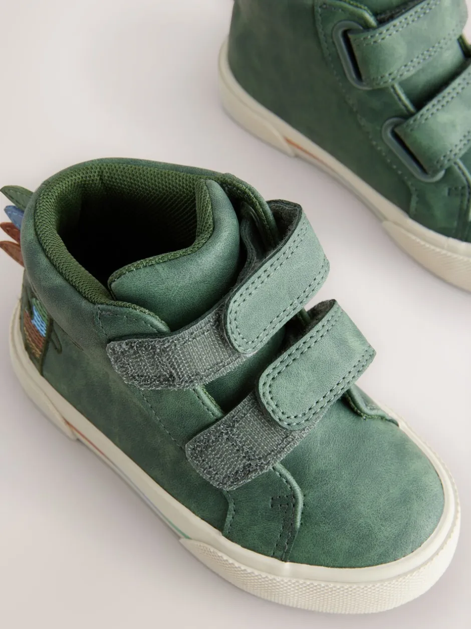 Boots|Next - Hoge schoenen met klittenbandsluiting Groene krokodil