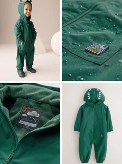 Jassen, Jacks En Kinderwagenpakjes|Jassen En Jacks*Next Groene krokodil - Waterdicht regenpak met fleecevoering (3 mnd-7 jr)