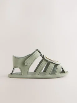 Babyschoenen|Next Groene leeuw - Baby visserssandalen met klittenbandsluiting (0 - 24 mnd)