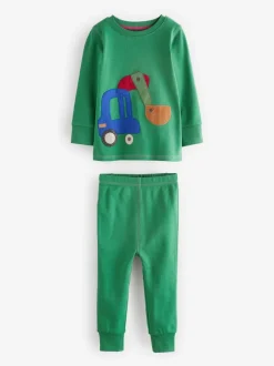 Pyjama's|Nachtkleding En Pyjama's*Next Groen/oranje transport - Mini Knusse Pyjama's 3 Set (9mnd-10jr)