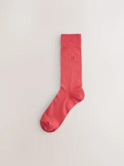 Sokken|Sokken|Next - Verpakking van 8 - Frisblijvende sokken met borduursel Groen/rood/blauw
