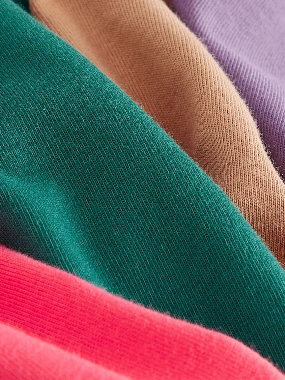 T-Shirts|Tops*Next - Verpakking van 4 T-shirts met kleine grafische print en korte mouwen (3 - 16 jr) Groen/rood/camel/paars