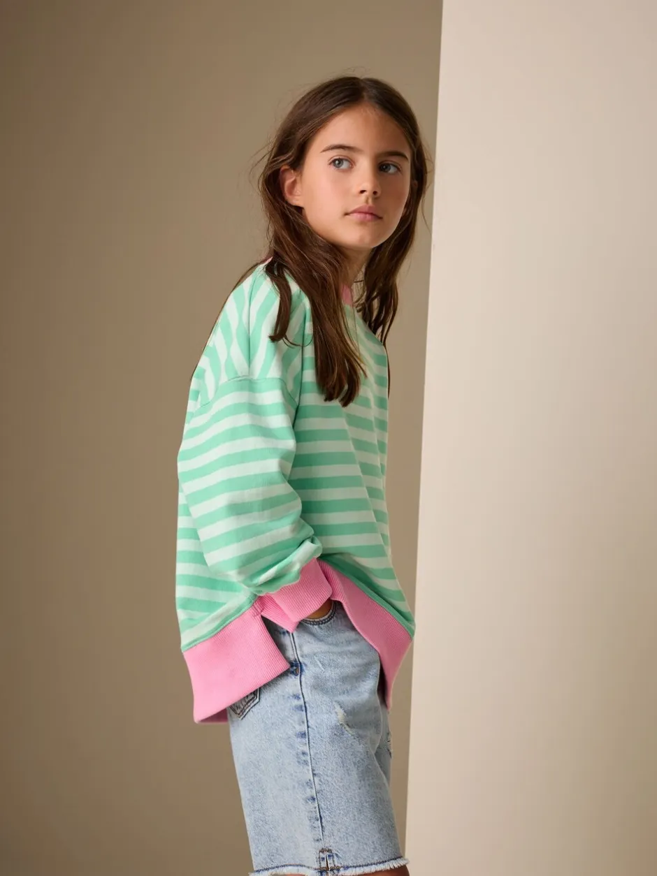 Sweaters En Hoody´S|Next - Sweatshirt (3 - 16 jr) Groen/roze