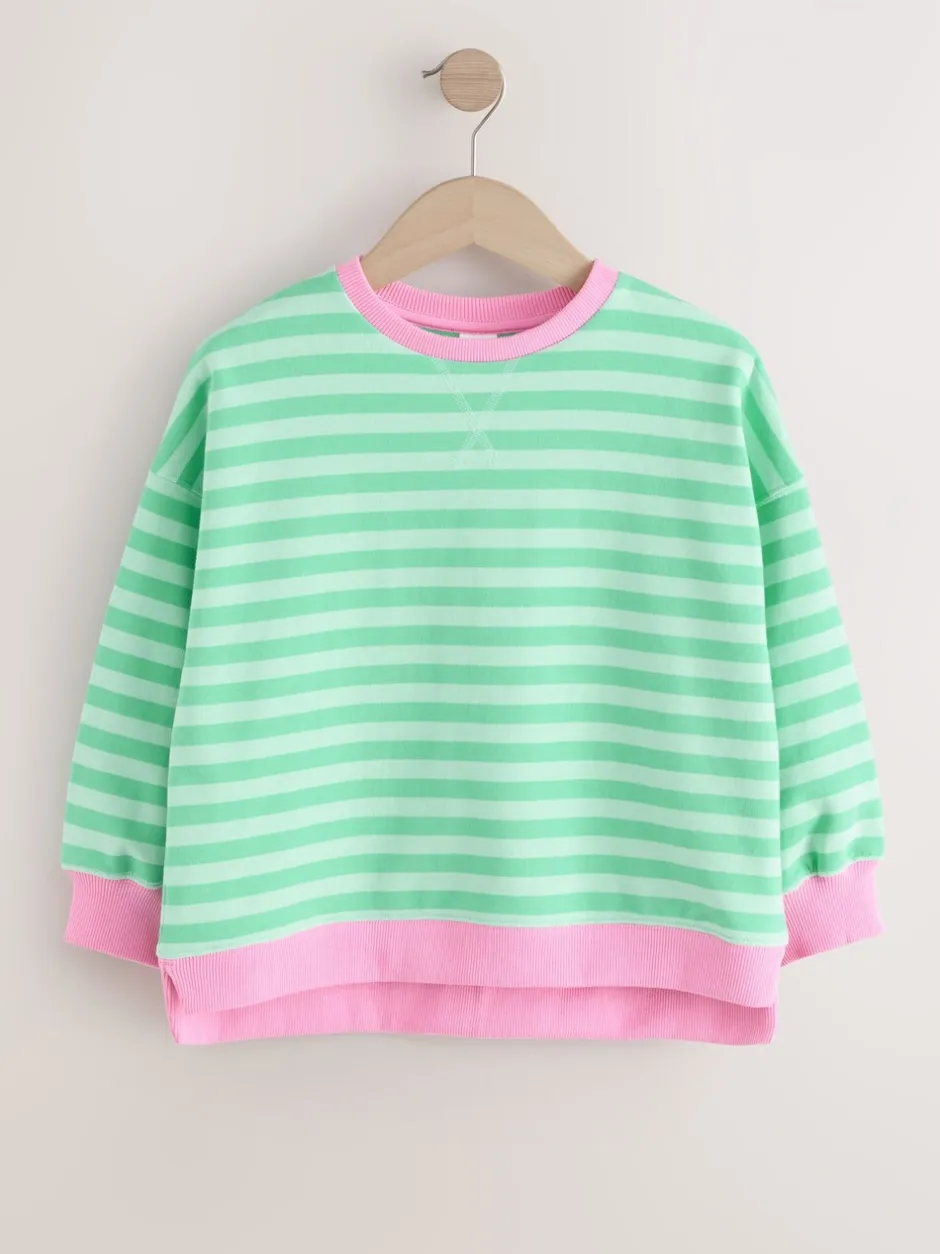 Sweaters En Hoody´S|Next - Sweatshirt (3 - 16 jr) Groen/roze