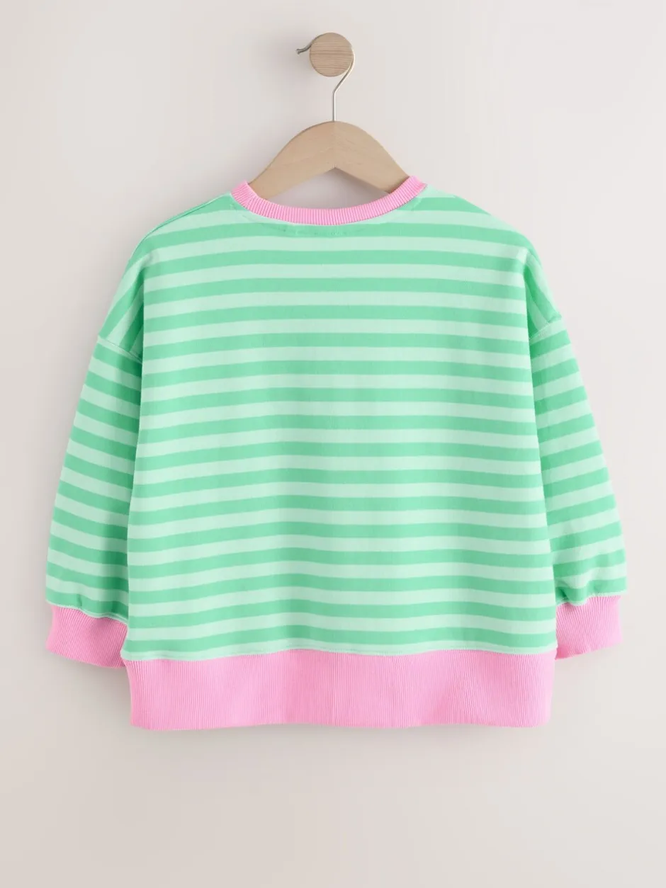 Sweaters En Hoody´S|Next - Sweatshirt (3 - 16 jr) Groen/roze