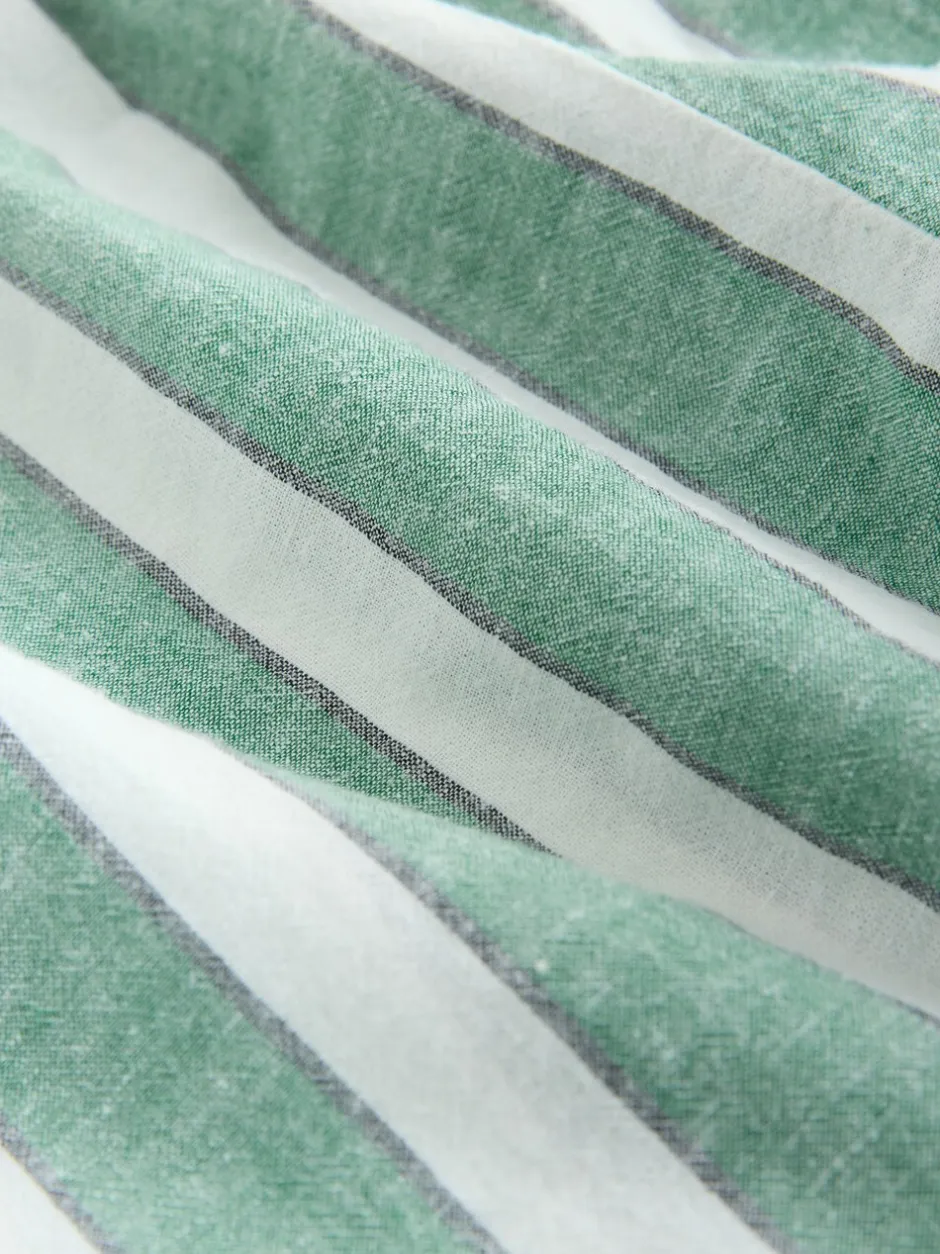 Shorts|Next Groen/wit - Zomershort met linnen