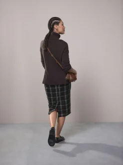 Rokken*Next Groen/zwart - Check Brushed Pencil Skirt