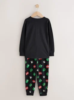Pyjama's|Nachtkleding En Pyjama's|Next Groen/zwart Minecraft - Licentie Joggingbroeken Pyjama's 2 verpakking (5-16jr)