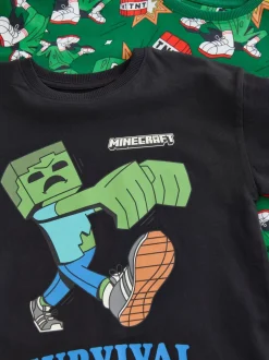 Pyjama's|Nachtkleding En Pyjama's|Next Groen/zwart Minecraft - Licentie Joggingbroeken Pyjama's 2 verpakking (5-16jr)