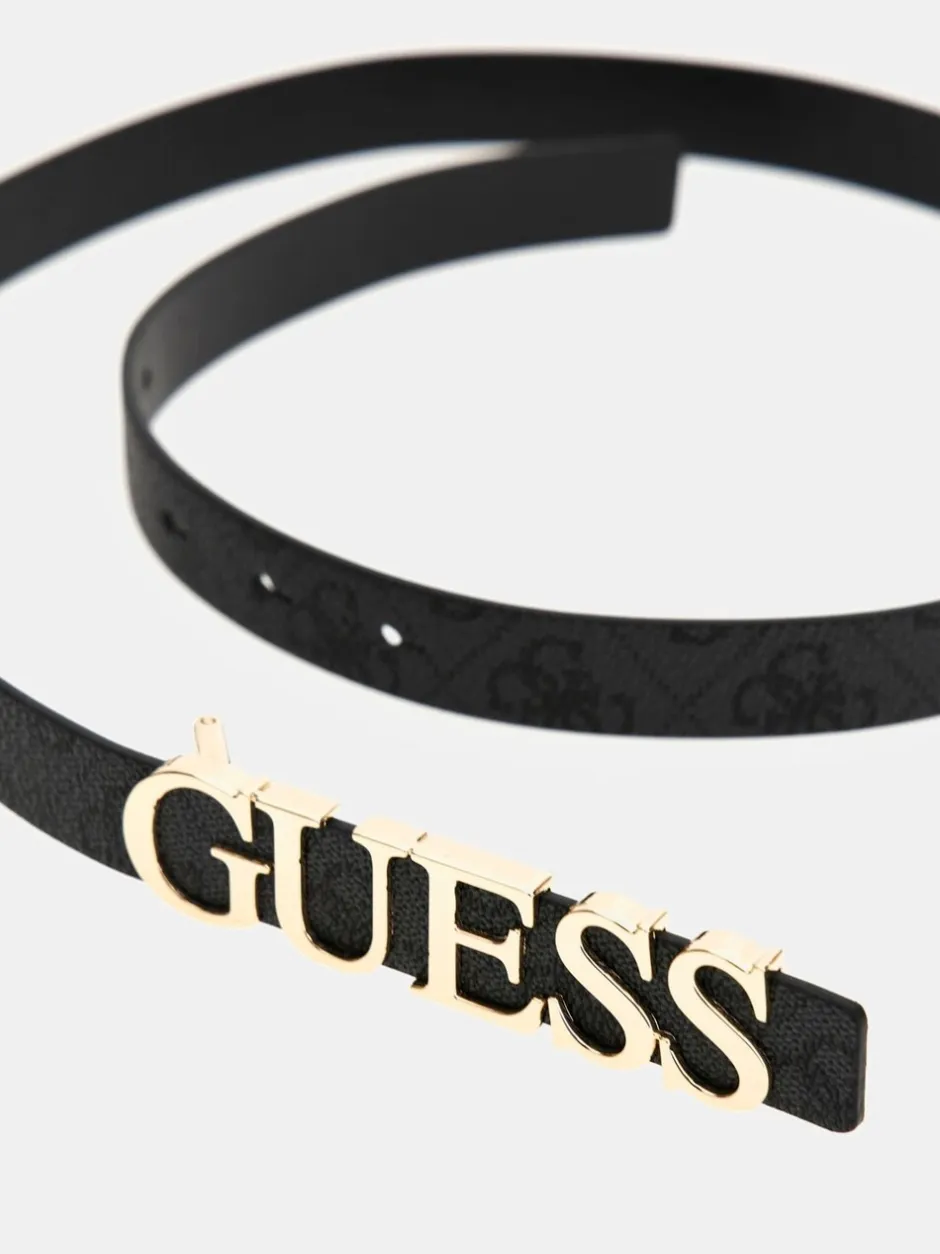 Ceintuurs*Guess Metal Logo Black Belt