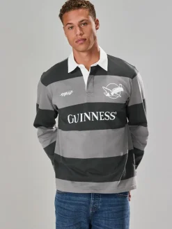 T-Shirts En Hemden|Next Guinness Zwart - Rugbyshirt
