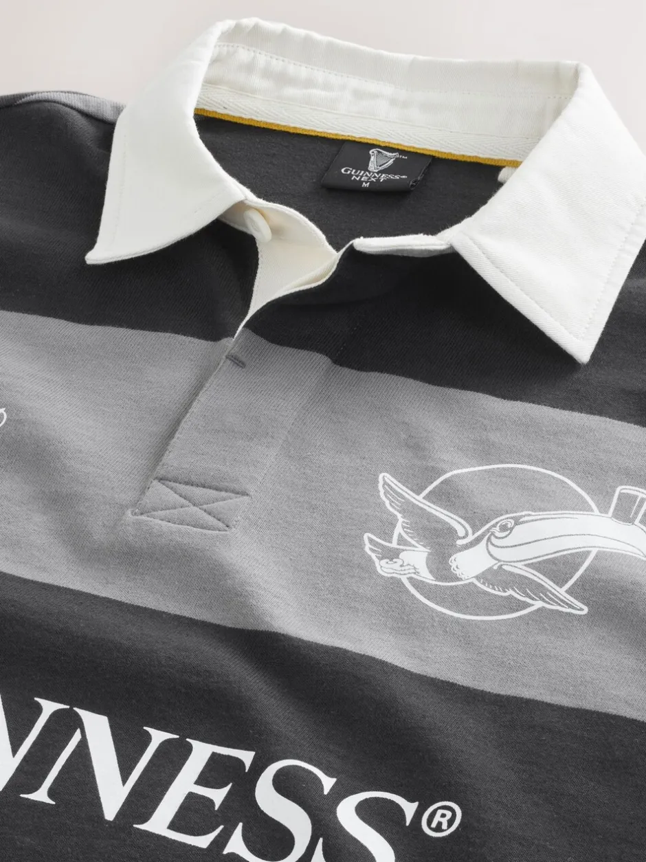 T-Shirts En Hemden|Next Guinness Zwart - Rugbyshirt