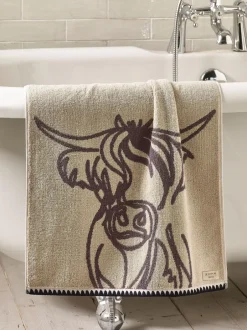 Handdoeken En Badmatten*Next Hamish the Highland Cow 100% katoenen handdoek