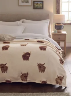 Kussentjes En Plaids|Kussentjes En Plaids*Next Hamish The Highland Cow Borg Throw