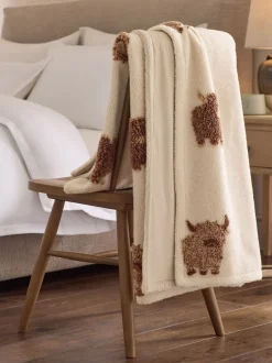 Kussentjes En Plaids|Kussentjes En Plaids*Next Hamish The Highland Cow Borg Throw