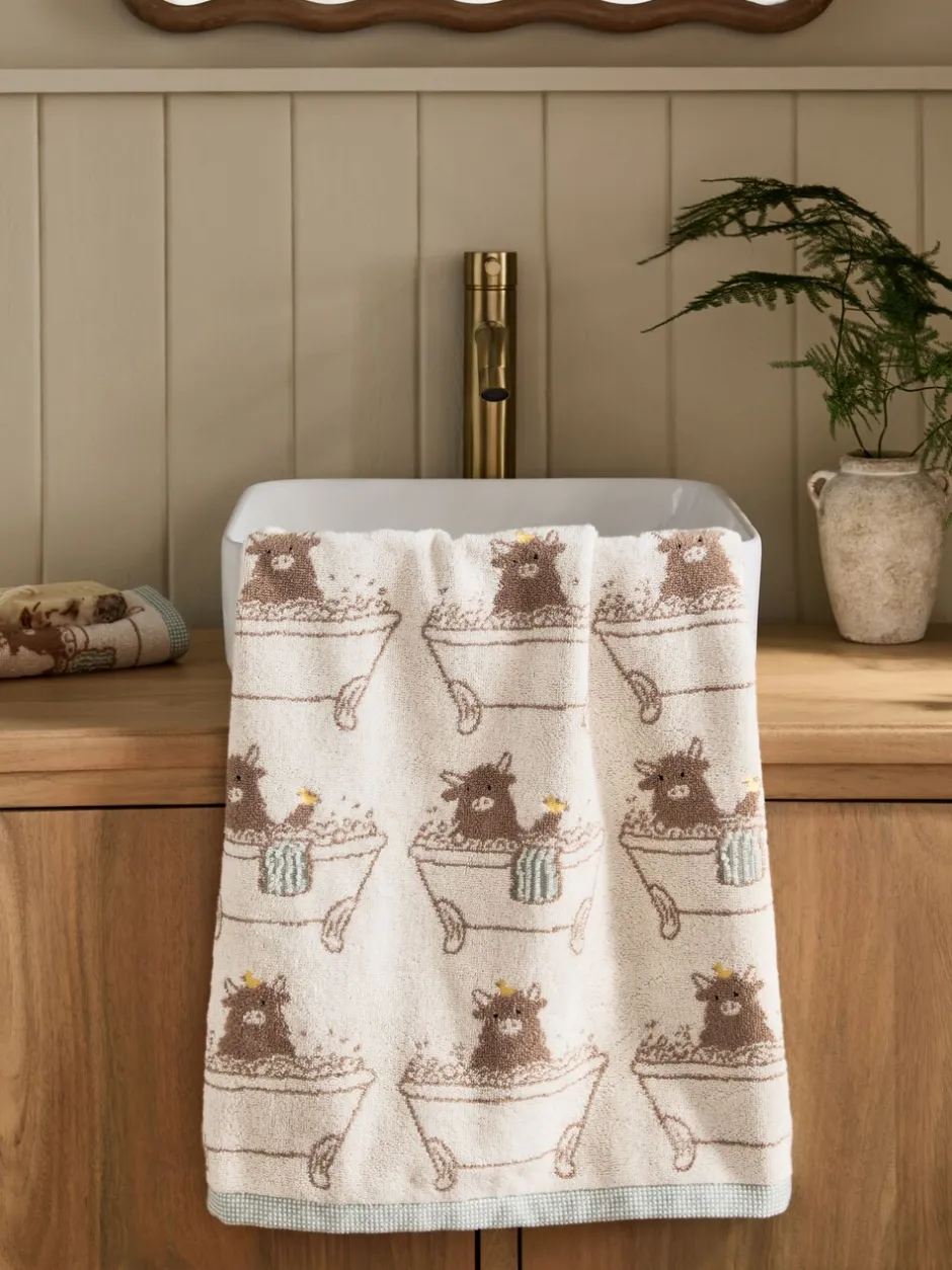 Handdoeken En Badmatten*Next Hamish the Highland Cow handdoek