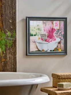 Canvassen En Kunst Voor Aan De Wand*Next Hamish The Highland Cow In A Bath Framed Wall Art