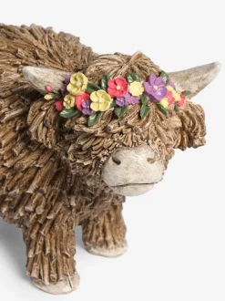 Decoraties*Next Hamish The Highland Cow Ornament With Floral Crown