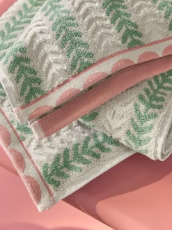 Handdoeken En Badmatten*Next Handdoek met bloemenprint Groen