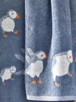 Handdoeken En Badmatten|Next Handdoeken van 100% katoen met Puffin