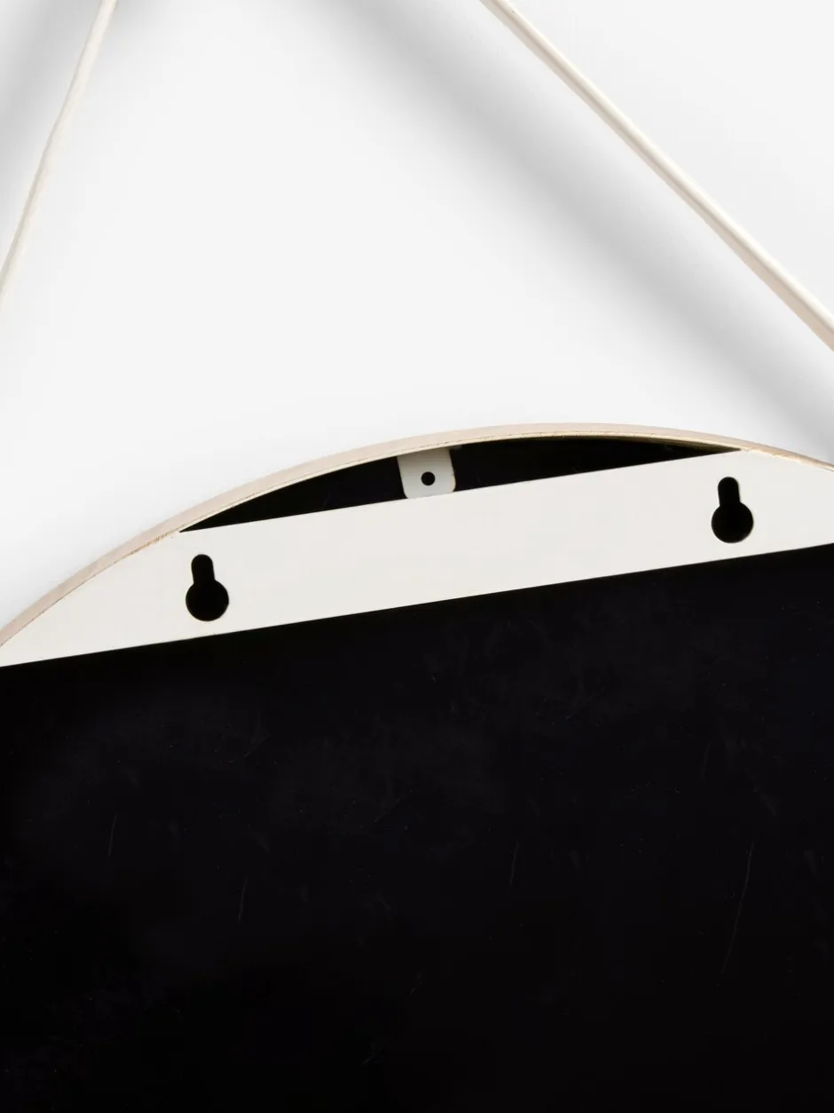 Spiegels|Badkameraccessoires*Next Hangende ronde wandspiegel Krijtwit Malvern