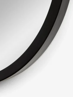 Spiegels|Badkameraccessoires|Next Hangende ronde wandspiegel Zwart Bronx