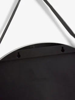 Spiegels|Badkameraccessoires|Next Hangende ronde wandspiegel Zwart Bronx