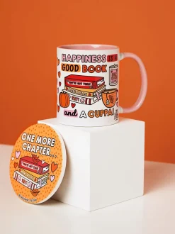 Mokken En Koppen*Next Happiness is a Good Book Gift Set