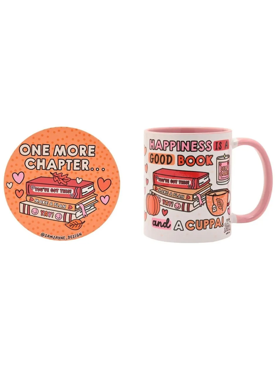 Mokken En Koppen*Next Happiness is a Good Book Gift Set