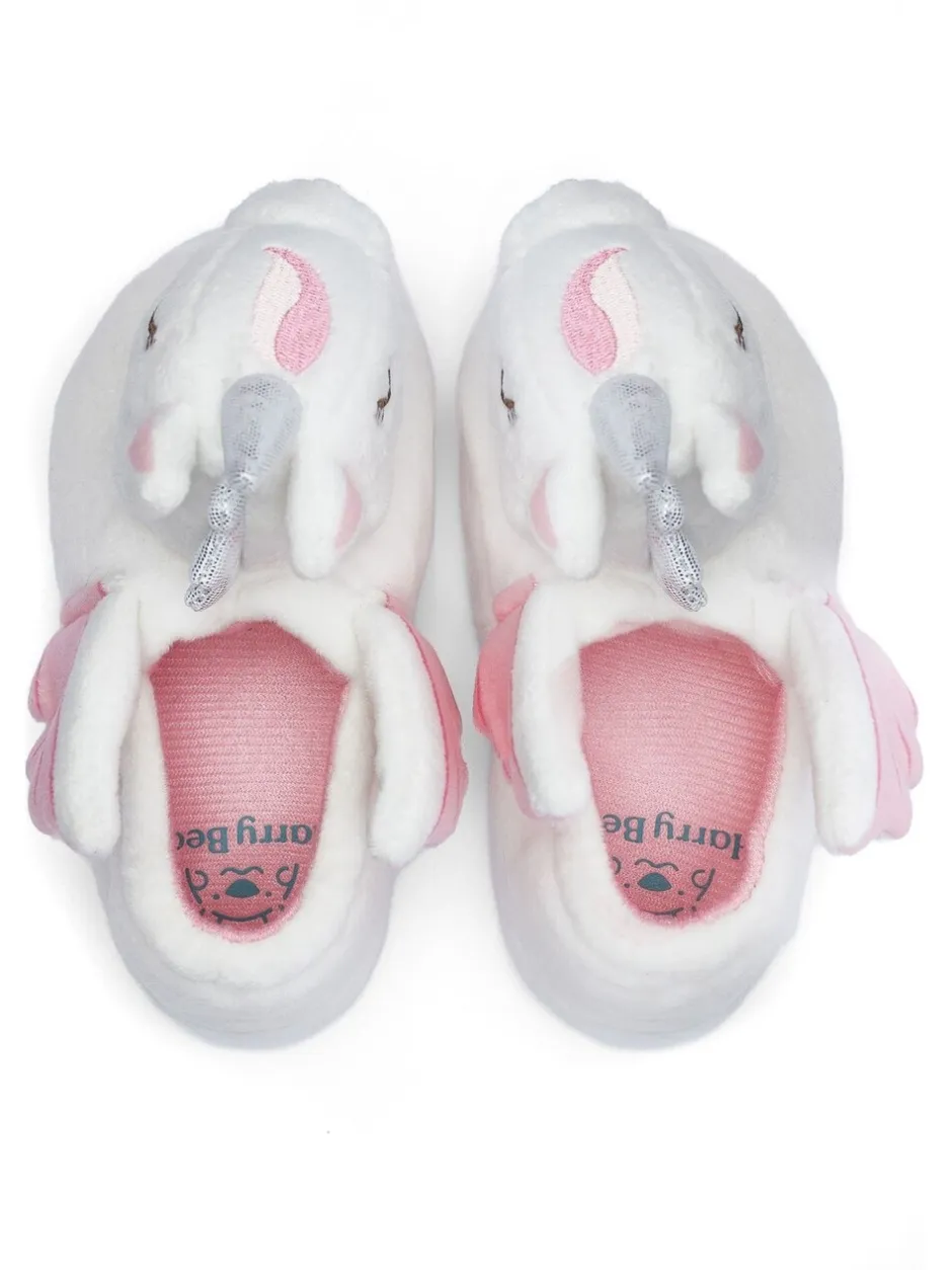 Pantoffels|Harry Bear pantoffels met eenhoornprint
