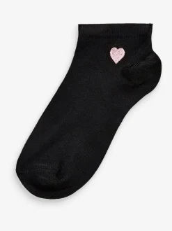 Sokken En Panty's|Sportkleding|Next - 5 Paar sneakersokken met motief Hart