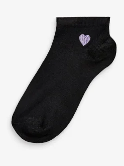Sokken En Panty's|Sportkleding|Next - 5 Paar sneakersokken met motief Hart
