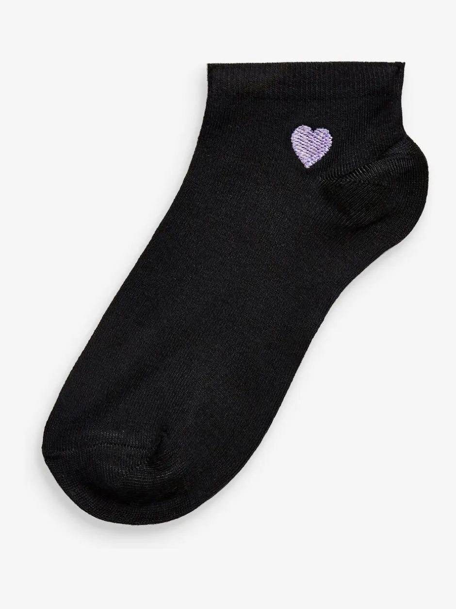 Sokken En Panty's|Sportkleding|Next - 5 Paar sneakersokken met motief Hart