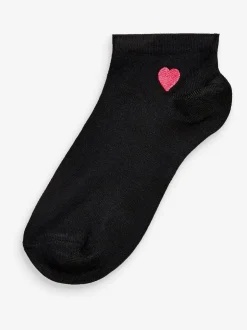Sokken En Panty's|Sportkleding|Next - 5 Paar sneakersokken met motief Hart