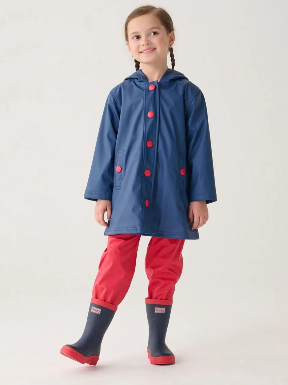 Laarzen|Hatley Blue Navy and Red Matte Rain Wellies
