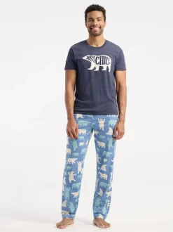 Pyjama's*Hatley Blue Polar Bear Pyjama Bottoms