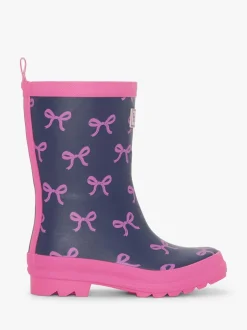 Laarzen*Hatley Blue Teeny Bows Matte Wellies