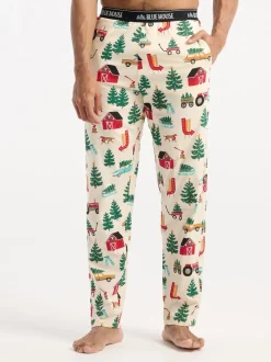 Pyjama's|Hatley Natural Christmas Farm Pyjama Bottoms
