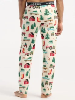 Pyjama's|Hatley Natural Christmas Farm Pyjama Bottoms