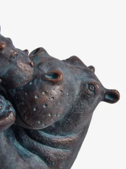 Decoraties|Next Hattie and Henry Hippo Kissing Ornament