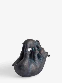 Decoraties|Next Hattie and Henry Hippo Kissing Ornament