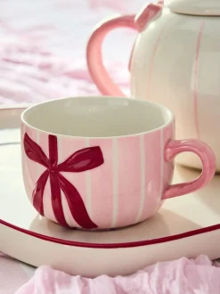 Mokken En Koppen*Next Hearts and Bows Tea for Two Teapot Teacups and Tray