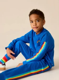 Joggingbroeken|Sweaters En Hoody´S|Little Bird by Jools Oliver Helderblauw - set van sweatshirt en joggingbroek