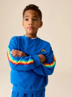 Joggingbroeken|Sweaters En Hoody´S|Little Bird by Jools Oliver Helderblauw - set van sweatshirt en joggingbroek